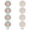 Nurse Round Linen Placemats - APPROVAL Set of 4 (single sided)