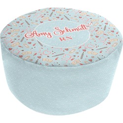 Nurse Round Pouf Ottoman (Personalized)