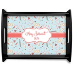 Nurse Black Wooden Tray - Large (Personalized)