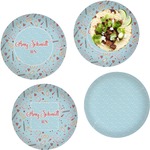 Nurse Set of 4 Glass Lunch / Dinner Plate 10" (Personalized)