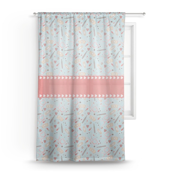 Custom Nurse Sheer Curtain - 50"x84"