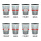 Nurse Shot Glassess - Two Tone - Set of 4 - APPROVAL