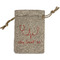 Nurse Small Burlap Gift Bag - Front