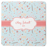 Nurse Square Rubber Backed Coaster (Personalized)