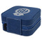 Nurse Travel Jewelry Boxes - Leather - Navy Blue - View from Rear