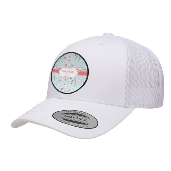 Custom Nurse Trucker Hat - White (Personalized)