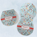 Nurse Burp Pads - Velour - Set of 2 w/ Name or Text