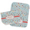 Nurse Two Rectangle Burp Cloths - Open & Folded