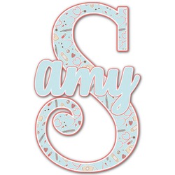 Nurse Name & Initial Decal - Up to 9"x9" (Personalized)