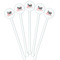 Nurse White Plastic 5.5" Stir Stick - Fan View