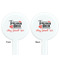 Nurse White Plastic 7" Stir Stick - Double Sided - Round - Front & Back