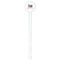 Nurse White Plastic 7" Stir Stick - Round - Single Stick