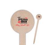 Nurse Round Wooden Food Picks (Personalized)