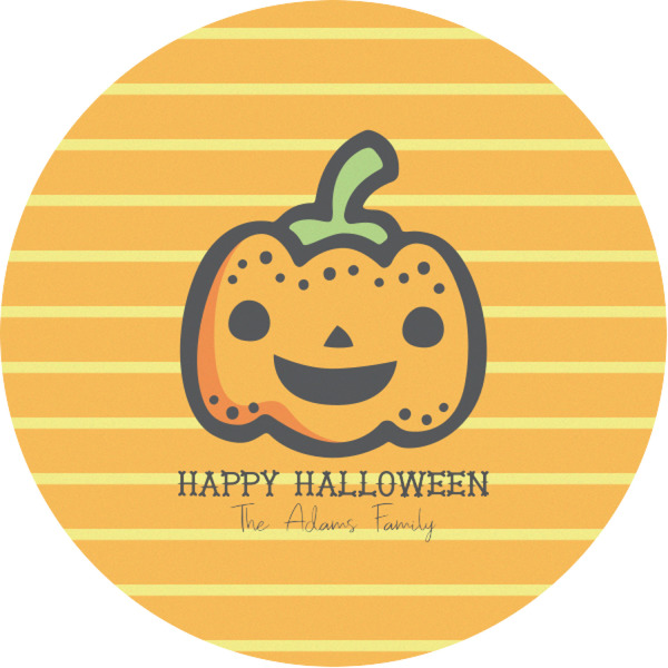 Custom Halloween Pumpkin Multipurpose Round Labels - 1" (Personalized)