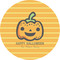 Halloween Pumpkin 1" Multipurpose Round Labels - Single Sticker