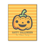 Halloween Pumpkin Wood Print - 11x14 (Personalized)