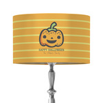 Halloween Pumpkin 12" Drum Lamp Shade - Fabric (Personalized)