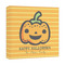 Halloween Pumpkin 12x12 - Canvas Print - Angled View