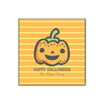 Halloween Pumpkin Wood Print - 12x12 (Personalized)