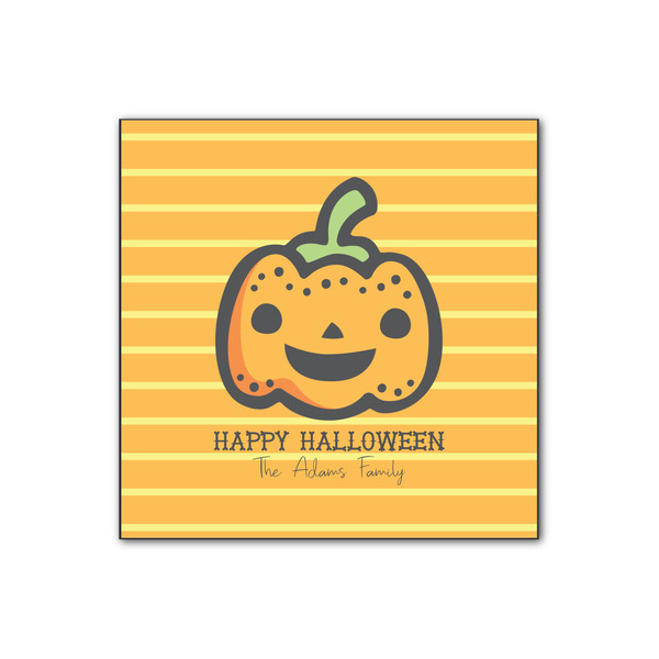 Custom Halloween Pumpkin Wood Print - 12x12 (Personalized)