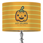 Halloween Pumpkin 16" Drum Lamp Shade - Fabric (Personalized)