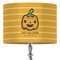 Halloween Pumpkin 16" Drum Lampshade - ON STAND (Fabric)