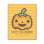 Halloween Pumpkin Wood Print - 16x20 (Personalized)