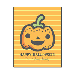 Halloween Pumpkin Wood Print - 16x20 (Personalized)