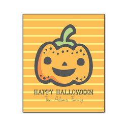 Halloween Pumpkin Wood Print - 20x24 (Personalized)