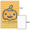 Halloween Pumpkin 20x30 - Matte Poster - Front & Back