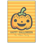 Halloween Pumpkin Wood Print - 20x30 (Personalized)