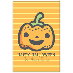 Halloween Pumpkin Wood Print - 20x30 (Personalized)