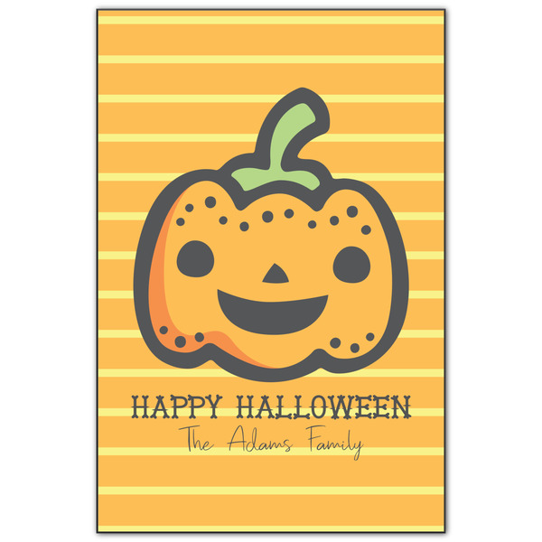 Custom Halloween Pumpkin Wood Print - 20x30 (Personalized)