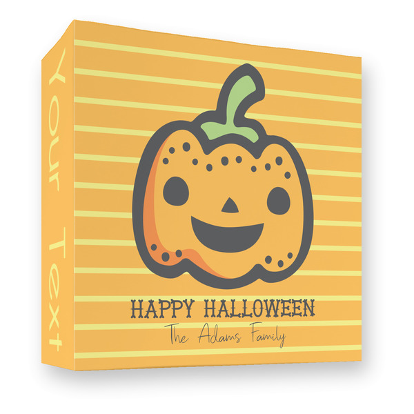 Custom Halloween Pumpkin 3 Ring Binder - Full Wrap - 3" (Personalized)