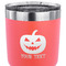 Halloween Pumpkin 30 oz Stainless Steel Ringneck Tumbler - Coral - CLOSE UP