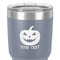 Halloween Pumpkin 30 oz Stainless Steel Ringneck Tumbler - Grey - Close Up