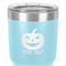 Halloween Pumpkin 30 oz Stainless Steel Ringneck Tumbler - Teal - Close Up