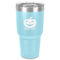 Halloween Pumpkin 30 oz Stainless Steel Ringneck Tumbler - Teal - Front