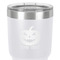 Halloween Pumpkin 30 oz Stainless Steel Ringneck Tumbler - White - Close Up