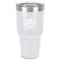 Halloween Pumpkin 30 oz Stainless Steel Ringneck Tumbler - White - Front