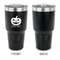 Halloween Pumpkin 30 oz Stainless Steel Ringneck Tumblers - Black - Single Sided - APPROVAL