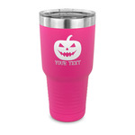 Halloween Pumpkin 30 oz Stainless Steel Tumbler - Pink - Single Sided (Personalized)