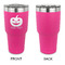 Halloween Pumpkin 30 oz Stainless Steel Ringneck Tumblers - Pink - Single Sided - APPROVAL