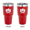 Halloween Pumpkin 30 oz Stainless Steel Ringneck Tumblers - Red - Double Sided - APPROVAL