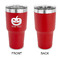 Halloween Pumpkin 30 oz Stainless Steel Ringneck Tumblers - Red - Single Sided - APPROVAL