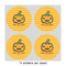 Halloween Pumpkin 4" Multipurpose Round Labels - Sheet