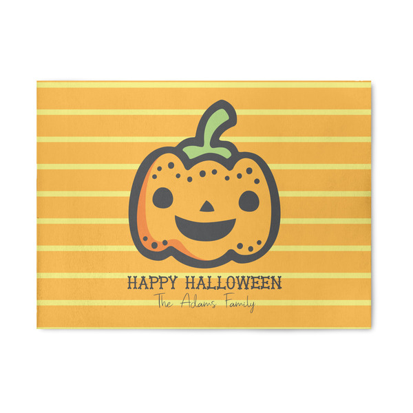 Custom Halloween Pumpkin 5' x 7' Patio Rug (Personalized)