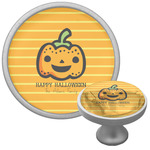 Halloween Pumpkin Cabinet Knob (Silver) (Personalized)