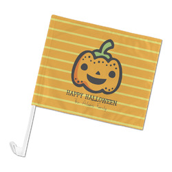 Halloween Pumpkin Car Flag - Large (Personalized)