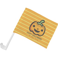 Halloween Pumpkin Car Flag - Small w/ Name or Text